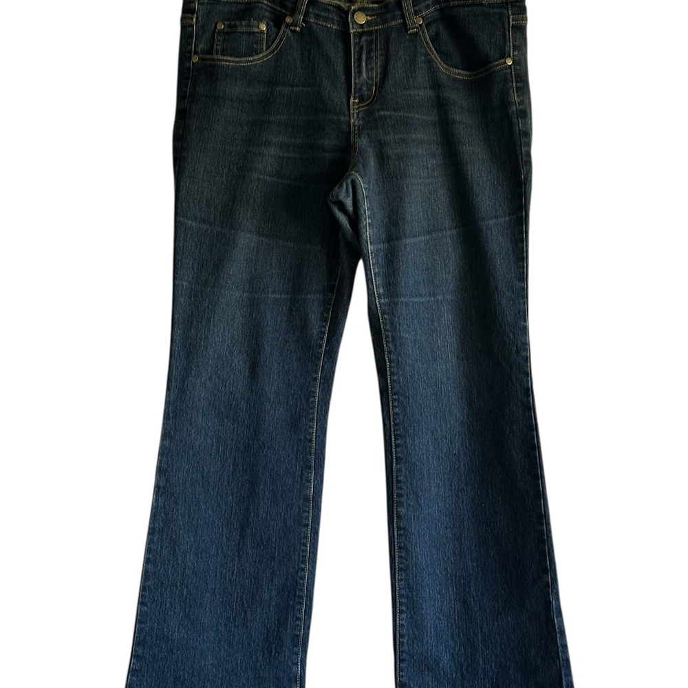 L.A.S.T. Jeans Dark Wash Flare,Mid Rise,Casual Wear,Boho,Chic, Retro Style